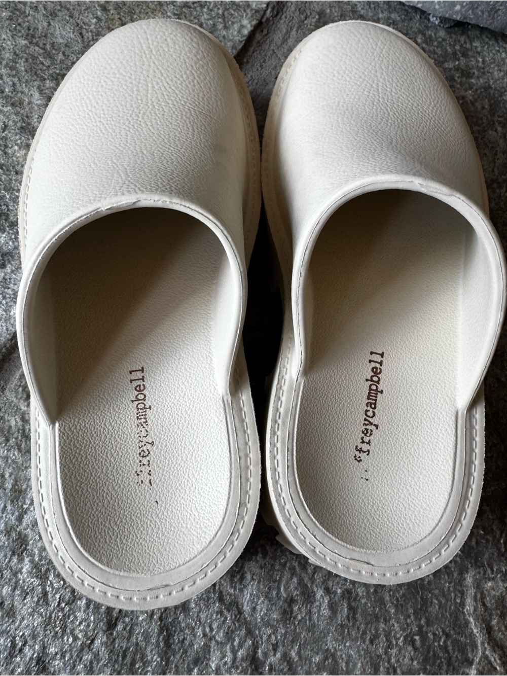 Jeffrey Campbell Ecru Clogge Platform Clog Sliders Mules Size 7/38 - Picture 6 of 12